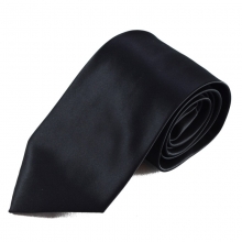 Černá mikrovláknová kravata