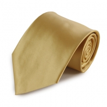 Zlatá jednobarevná mikrovláknová kravata