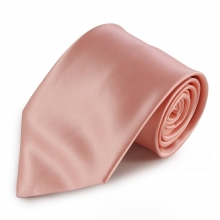 Světle růžová mikrovláknová kravata