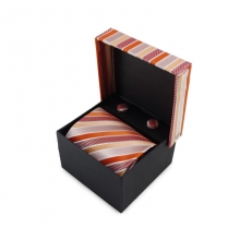 Dárkový set mikrovláknová kravata (oranžová)