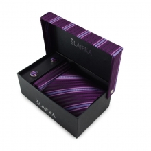 Dárkový set mikrovláknová kravata (fialová)