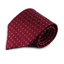 Bordó hedvábná kravata se vzorkem