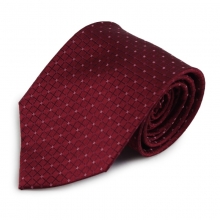 Bordó hedvábná kravata s decentním vzorkem