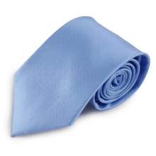 Modrá mikrovláknová kravata s decentním vzorkem