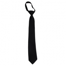 Dětská černá kravata s jemným vzorkem
