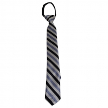 Dětská proužkovaná kravata (modrá, černá, bílá)