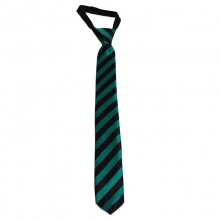 Dětská proužkovaná kravata (černá, zelená)