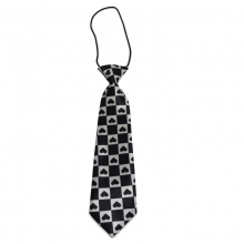 Dětská kravata s obráceným srdíčkovým vzorem